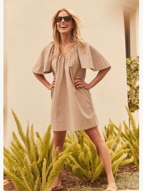 Tuckernuck by Studio McGhee Mocha Gingham Finn Dress